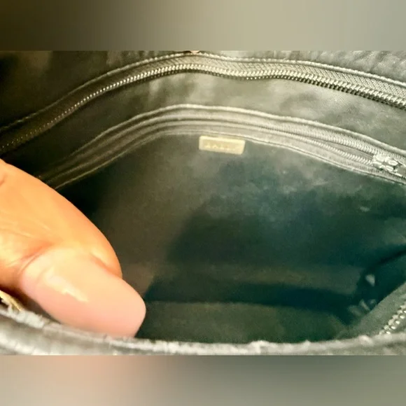 Bally Black Quilted Tote Bag with Gold Accents - Picture 10 of 12